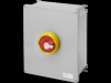 Selector rotativ - HP- montaj aparent - Emergenta - METAL BOX - 100A 3P - blocabil RED KNOB - IP66