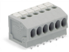 PCB terminal block; push-button; 1.5 mmA&sup2;; Pin spacing 3.5 mm; 2-pole; Push-in CAGE CLAMPA&reg;; 1,50 mmA&sup2;; gray