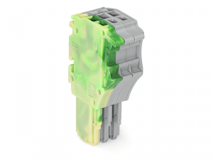 1-conductor female plug; 1.5 mmA&sup2;; 3-pole; 1,50 mmA&sup2;; green-yellow, gray