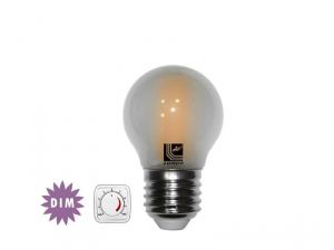 Bec sferic mat cu LED COG E27 dimabil 4W (a&#137;&#136;48w) lumina rece 480lm L 74mm