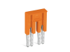 Jumper; insulated; 2-way; nominal current 30 a; orange