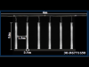 Stalactite 165 LED Alb Rece cu Cablu Transp. 6x0.6m + 5m