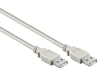 Usb 2.0 a-a cable, a male - a male, grey, 1.8m