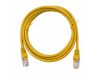 Patchcablu cat.5 ecranat rj45 galben 0,5m