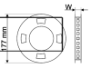 Banda cu led-uri, de exterior led-szk-96-cw smd3528; 120 led/m; 9,6