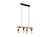 Lampa suspendata TOWNSHEND negru, brown 220-240V,50/60Hz