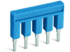 Push-in type jumper bar; insulated; 8-way; nominal current 14 a; blue