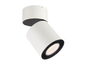 Corp iluminat TAVAN, SUPROS de Luminita Plafon, alb Plafon cu LED-uri de interior Montat Deschis, rotund, alb, 3000K, 60 A&deg; reflector, CRI90, 3380lm,