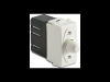 Dimmer pentru sarcina inductiva cu buton comutator, compatibil cu filtru RFI, 100-500W/230V~ AC, alb