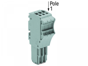 1-conductor female plug; 1.5 mmA&sup2;; 14-pole; 1,50 mmA&sup2;; gray