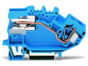 1-conductor N-disconnect terminal block; 10 mmA&sup2;; CAGE CLAMPA&reg;; 10,00 mmA&sup2;; blue