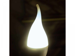 Bec LED LOHUIS, forma lumanare fantezie, E14, 4W, 25000 ore, lumina rece
