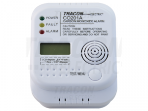 Detector monoxid de carbon CO201A 4,5 VDC (3A&#151;1,5V AA), >85 dB