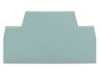 End and intermediate plate; 2.5 mm thick; gray