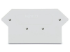 End and intermediate plate; 3 mm thick; light gray