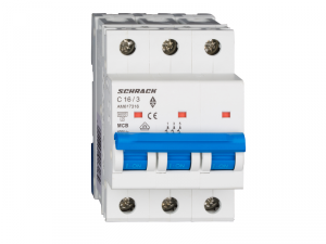Intreruptor automat modular (MCB) AMPARO 6kA, C 16A, 3-poli