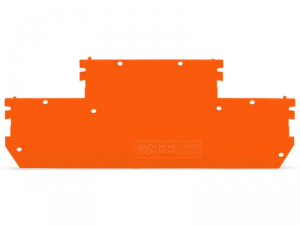 End and intermediate plate; 1 mm thick; orange