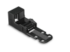 Mounting carrier; for 2-conductor terminal blocks; 221 Series - 4 mmA&sup2;; for screw mounting; black