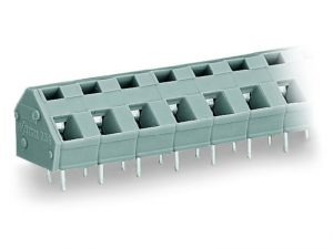 PCB terminal block; 2.5 mmA&sup2;; Pin spacing 7.5/7.62 mm; 16-pole; CAGE CLAMPA&reg;; commoning option; 2,50 mmA&sup2;; gray