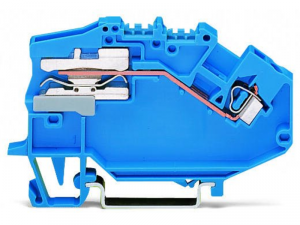 1-conductor N-disconnect terminal block; 2.5 mmA&sup2;; CAGE CLAMPA&reg;; 2,50 mmA&sup2;; blue