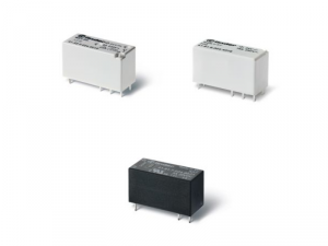 Releu miniaturizat implantabil (PCB) - 1 contact, 12 A, C (contact comutator), 5 V, Protec&Egrave;&#155;ie la fluxul de spalare cu solven&Egrave;&#155;i (RT III), C.C., AgSnO2, PCB - 3.5 mm intre pinii contactului, Niciuna