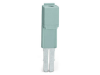 Test plug adapter; 5 mm wide; for test plug 210-137 (2.3 mm A&#152;); suitable for 1.5 mmA&sup2; - 4 mmA&sup2; tbs; gray
