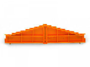 8-level end plate; marking: a-b-c-d-e-f-g-h--h-g-f-e-d-c-b-a; 7.62 mm thick; orange
