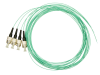 Pigtail FC, 50/125A&micro;m OM3, 2m, Easy Strip,Aqua,4buc