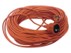 Prelungitor schuko portocaliu de la 1 stecker la 1 cupla cablu 3x1.5mmA&sup2;