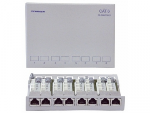 Patchpanel aplicat Cat.6 8xRJ45 ecranat