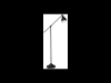 Lampa de podea newton, 1 bec, dulie e27, d:260 mm, h:1500 mm, negru