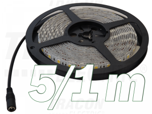 Banda cu Led-uri, de exterior LED-SZK-96-NW SMD3528; 120 LED/m; 9,6 W/m; 360 lm/m; W=8 mm; 4000 K; IP65