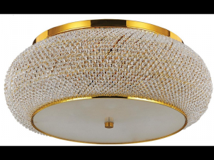 Corp de iluminat cu perle din cristal 10x40W Auriu