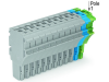 1-conductor female plug; 2.5 mma&sup2;; 15-pole; 2,50 mma&sup2;; gray,