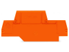 End and intermediate plate; 2 mm thick; orange