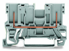 2-pin carrier terminal block; with shield contact; for din-rail