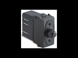 Dimmer  pentru sarcina inductiva cu buton comutator, compatibil cu filtru RFI, 100-500W/230V~ AC, gri