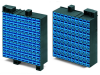 Matrix patchboard; 80-pole; Marking 1-80; suitable for Ex i applications; Color of modules: blue; Module marking, side 1 and 2 vertical; 1,50 mmA&sup2;; dark gray