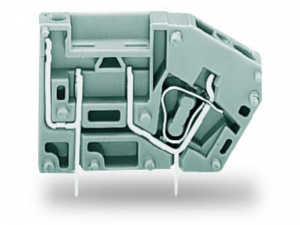 Stackable PCB terminal block; with fuse mounting; 2.5 mmA&sup2;; Pin spacing 5 mm; 1-pole; CAGE CLAMPA&reg;; 2,50 mmA&sup2;; gray