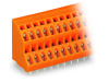 Double-deck PCB terminal block; 2.5 mmA&sup2;; Pin spacing 5.08 mm; 2 x 24-pole; CAGE CLAMPA&reg;; 2,50 mmA&sup2;; orange