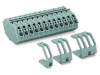 Feedthrough terminal block; 4 mmA&sup2;; Pin spacing 7 mm; 10-pole; CAGE CLAMPA&reg;; 4,00 mmA&sup2;; gray