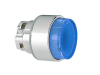 Push buton luminos, A&#152;22MM 8LM METAL SERIES, EXTENDED. PUSH ON-PUSH OFF, BLUE
