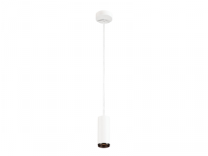 Lampa suspendata, lustra NUMINOS S Pendant, white Indoor LED pendant light white/black 2700K 60A&deg;,