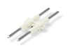 Board-to-Board Link; Pin spacing 4 mm; 2-pole; Length: 30 mm; white