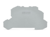 End and intermediate plate; 1 mm thick; gray
