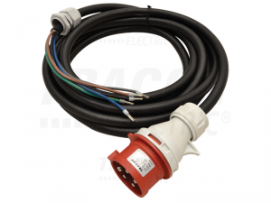 Cablu din cauciuc pentru cutii industriale de distributie TDB-CABLE3P16 GT 3A&#151;2,5mm 2, 5m, 16A, 3p