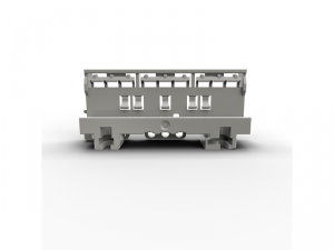 Mounting carrier; for Ex applications; 221 Series - 6 mmA&sup2;; for DIN-35 rail mounting/screw mounting; light gray