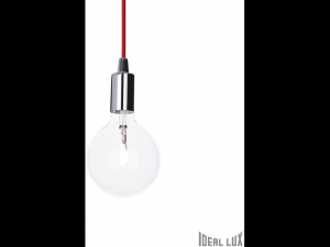 Pendul Edison, 1 bec, dulie E27, D:110mm, H:450/1300mm, Crom