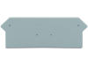 End and intermediate plate; 2.5 mm thick; gray