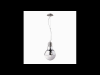 Pendul luce cromo small, 1 bec, dulie e27, d:220mm, h:390/1200mm, crom